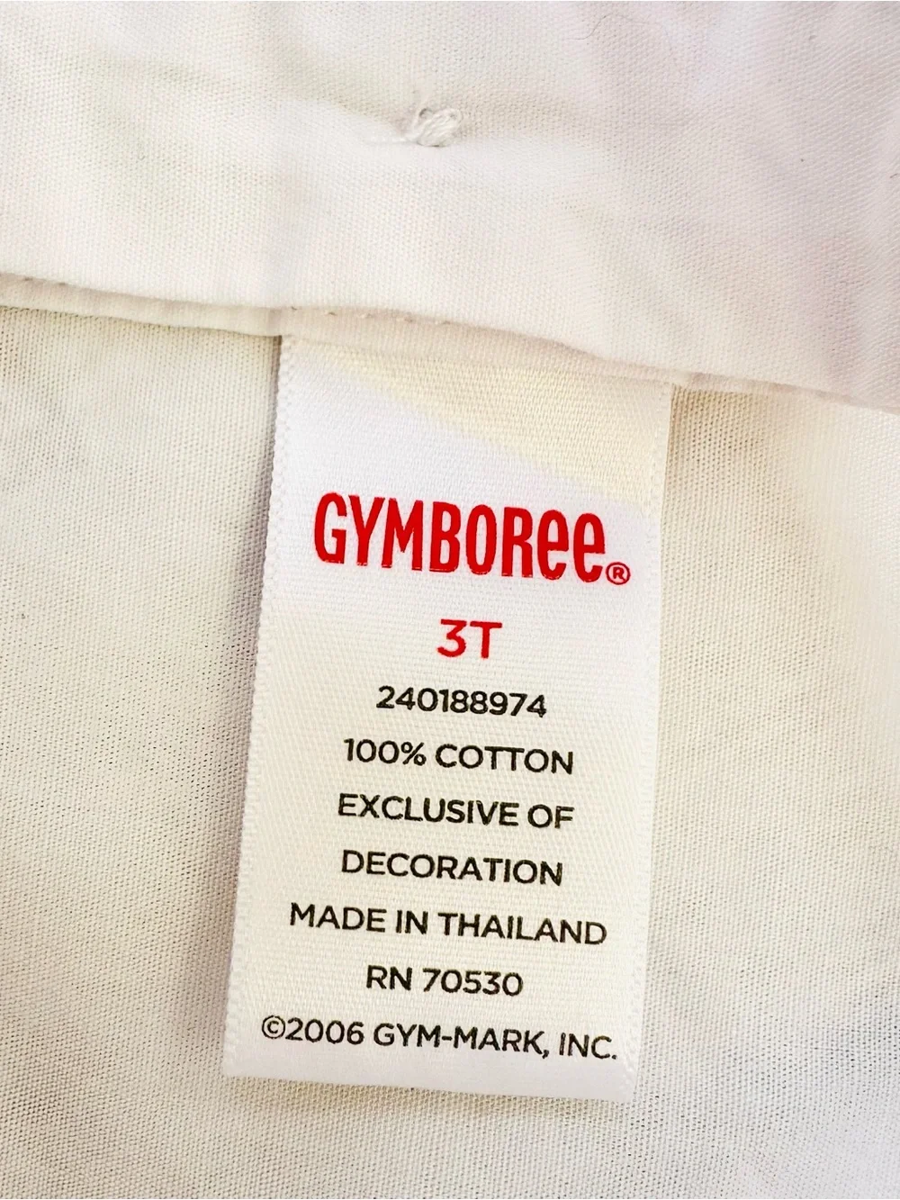 Gymboree White Woven Floral Embroidered Peter Pan Collar Top Girl’s Sz 3T